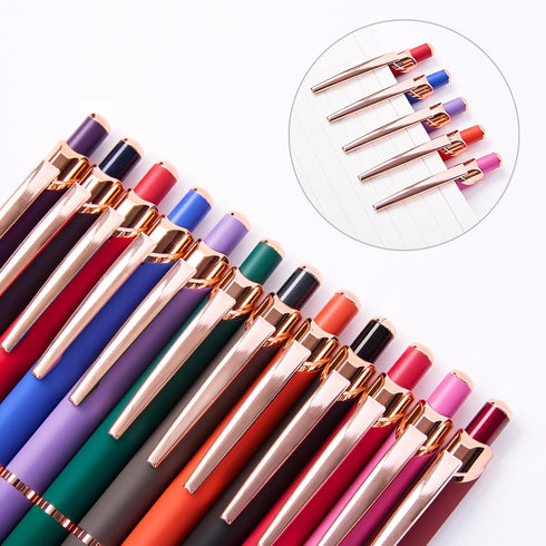 Gel Pens, Pens Fine Point Smooth Writing Pens, Black Ink Cute Pens 0.7 Mm Ballpoint Pens Office Desk Accessories, Retractable Aesthetic Journaling...