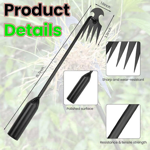 2 Pack Weed Puller Tools, Garden and Yard Weeder, Uprooting Tool, Hand Weeder Tool, Stainless Steel Material (40cm)...