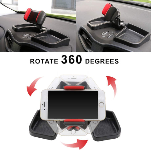 Camoo for Jeep Renegade Phone & GPS Holder 360 Degree Rotation with Storage Box Adjustable Fits Jeep Renegade 2015-2025, Automobile Interior Acces...