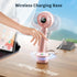 Handheld Fan with ???????????????? Charging Base, 3 Speeds Portable Fan with Digital Display, 2000mAh Battery Operated Hand Held Fan, Handheld/Des...