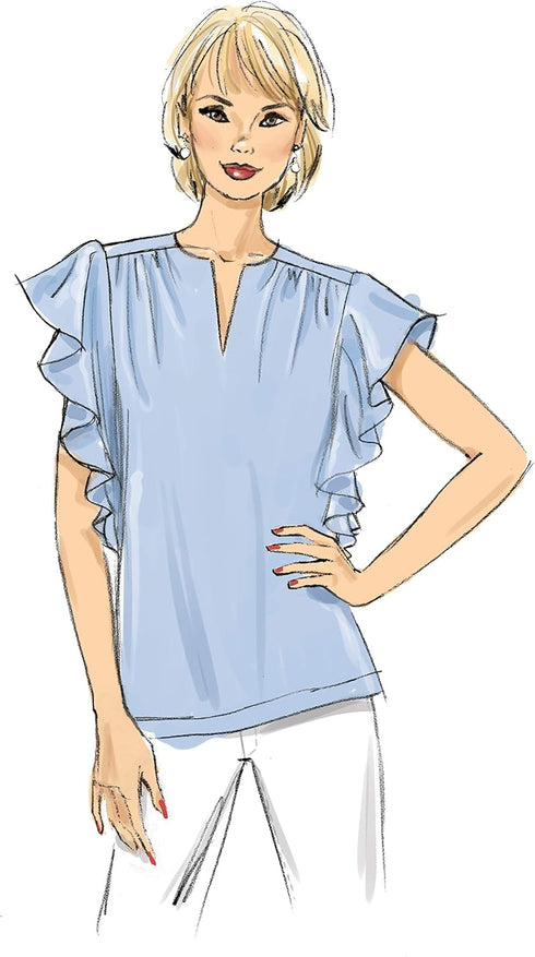 Butterick B6688E5 Easy Semi-Fitted Women's Blouse Sewing Patterns, Sizes 14-22...