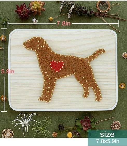 BAZIMA DIY String Art Kit for Beginner, DIY Dog Craft Kit,Unique Gift,Craft Kit for Holidays...