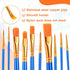ESRICH Paint Brushes, 2 Packs / 20 Pcs Nylon Miniature Paintbrushes, Face and Body Watercolor Oil Painting Artist Professional Acrylic Paint Brush...