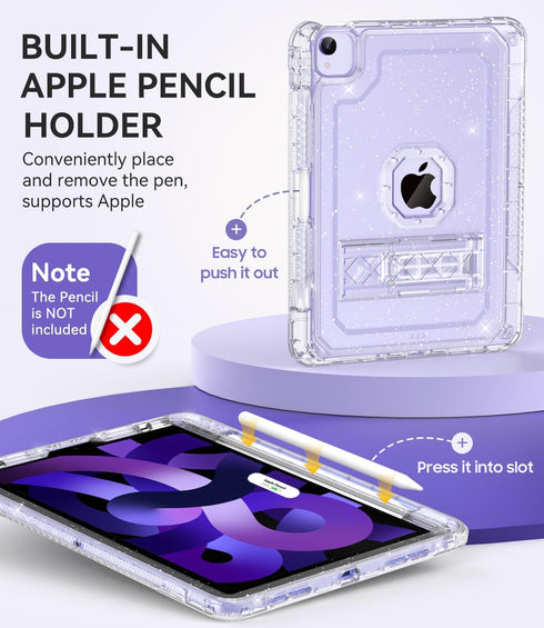 Case for iPad Air 5th/ 4th Generation Case (2022/2020) 10.9'', for iPad Pro 11 Inch (4th/3rd/2nd/1st Gen), Hard Sturdy Slim Cover for iPad Air 5 4...