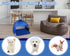 Mini Tent for Pets Small Dog Tent for Beach Portable Pop Up Sun Shade Shelter with Phone Compartment for Puppy and Large Cats Small Animals Sun Ca...