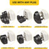 4 Pack Universal Adapter, Europe to US Plug Travel Adapters (White)...