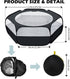 UWE Small Animal Playpen, Chicken Brooder Box with Cover Top, Portable Outdoor Exercise Pet Cage Tent, Waterproof Breathable Pet playpen Indoor fo...
