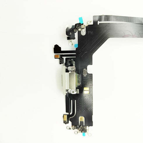 Charging Port Board Dock Connector Flex Cable Replacement Compatible with iPhone 14 Pro Max 6.7inch (White)......