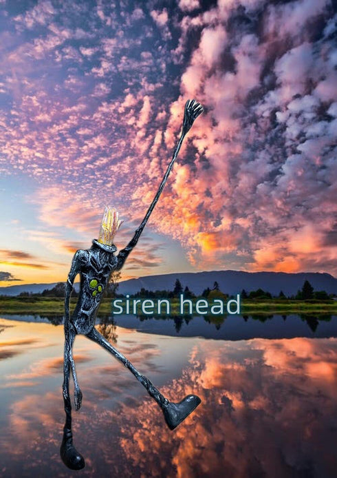 4 PCS Siren Head Toys Siren Head Action Figure Monster Amazing Head Horror Models (Series-E)...