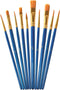 Paint Brushes Set,1 Pack 10 Pcs Nylon Hair Painting Brushes for Acrylic, Oil and Watercolor Paint...