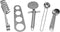 NewlineNY Stainless Steel 5 Pcs Handy Gourmet Pasta and Kitchen Tool Set: Pasta Noodle Multipurpose Tong, Spaghetti Measure Tool, Pizza Roller Whe...