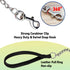 Heavy Duty Dog Leash 6ft Metal Pet Lead with Stainless Steel Links for Medium Large Dog (Black)...
