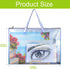 BUSOHA Large Clear Mesh Vinyl Bag with Handle and Zipper,19"X 25" Waterproof Art Storage Bag for Artworks, Charts and Teaching Material Multipurpo...