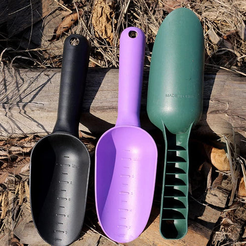 Plastic Garden Shovel Plant Hand Trowels 3 Pack Soil Planting Digging Transplanting Multi-Function Beach Sand Pet's Food Scoop Garden Tools...