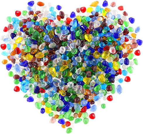 Hilitchi Glass Stones Gemstones Flat Glass Marbles for Event Weddings Birthday Christmas Decoration Vase Fillers Table Scatter...