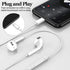 Earbuds Wired Headphones with HiFi Stereo, Clear Calls, Nosie Reduction Built-in Microphone & Volume Control Headsets Compatible with iPhone 14/13...