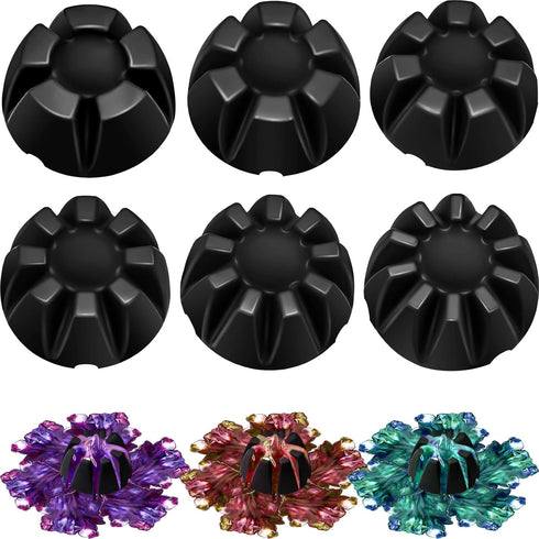 6 Pieces Flower Pour Cup for Paint Pouring 6/7/8/9/10 Slot Acrylic Paint Tools Fluid Painting Supplies Flower Strainer for DIY Pouring Paint and C...