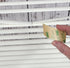 BlindDIY™ Clear Mini Blind Slat Repair Kit-Clear Blind Repair Tabs with String Holes- Clear Blind Fixers-Horizontal Blinds Replacement Slats...