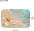 Britimes Bath Mat for Bathroom, Beach Starfish Sea Shell Washable Cover Floor Rug Carpets Floor Mat Bathroom Decorations 18x30 Inches for Kitchen ...