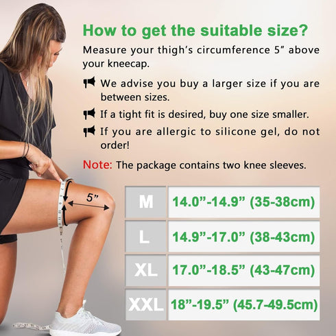 beister Full Leg Sleeve, Knee Braces for Knee Pain Women & Men, Knee Compression Sleeves, Knee Support for Meniscus Tear, ACL, Arthritis, Joint Pa...