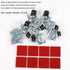 Mini Caster Wheels 0.5 Inch Low Profile Nylon Tiny Swivel Casters, Steel Top Plate Self Adhesive Caster Wheels for Small Appliances, Furniture, To...
