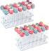 ANDGOO 2-Pack Cake Pop Stand, 21 Holes Lollipop Holder Clear Acrylic Cake Pop Display Stand for Weddings Birthday Parties Candy Decorative Graduat...