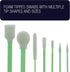 U.S. Art Supply 30 Alcohol Ink Blending Swabs - Foam Tip Brushes, Assorted Shapes and Sizes - Mixing, Blending, Re-Wet, Lift Ink, Dye, Paint, Draw...