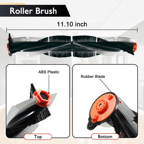 Replacement Parts for Neato Botvac D Series D3 D4 D5 D6 D7 D75 D80 D85 Robot Vacuum Cleaner Accessory Kit Including 1 Main Brushes, 3 Hepa Filters...
