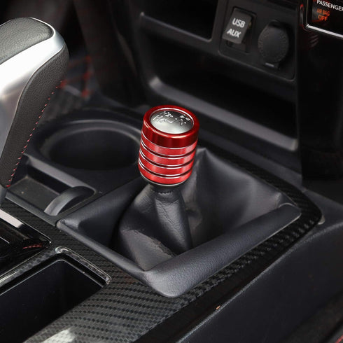 JeCar Gear Shift Knob Cover Trim Accessories for 2010-2020 Toyota 4Runner TRD Pro Off-Road 4WD Shifter Knob Cover (Red)...