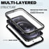 BEASTEK Waterproof iPhone 12 Pro Case,TRE Series Shockproof Dustproof Underwater IP68 Case with Built-in Screen Protector Full Body Protective Cov...