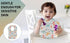 Disposable Bibs - Disposable Bib for Baby Boy, Girl - Lightweight, Breathable Cover Up - Non-Woven Bibs for Smooth Feel - Traveling with Babies Mu...