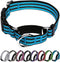 Martingale Dog Collar, Adjustable Nylon Reflective Collar with Buckle No Pull Dog Collar for Small Medium Large Dogs (Blue M)...