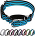 Martingale Dog Collar, Adjustable Nylon Reflective Collar with Buckle No Pull Dog Collar for Small Medium Large Dogs (Blue M)...