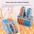 6Set DIN Rail Terminal Blocks, Quick Wiring Cable Connector DIY Splicing Push-in Wire Connectors for Circuit Inline 28-12AWG (2 in 8 Out)...