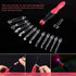 11 Sizes Lighted Crochet Hooks Set Rechargeable Crochet Hook Light Up Hooks with Case, Interchangeable Heads 2.5 mm to 8 mm for DIY Craft Supplies...