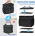 Gloppie Lunch Box for Men Women Insulated Lunch Bag Reusable Lunch Cooler Bag, Black...