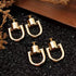 Uayeatye D Rings for Purse Hardware for Bag Making, 8 PCS Metal D Ring and Stud Screw, 360 Degree Rotatable D Rings for Purse, Bag Hardware, Dog B...