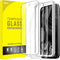 JETech Screen Protector for Google Pixel 8a 6.1-Inch, Tempered Glass Film with Easy Installation Tool, Fingerprint Compatible, HD Clear, 3-Pack...