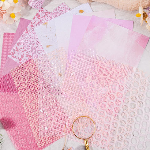 15Pcs Scrapbook Textured Paper for Journaling Junk Journal Card Making DIY Project Paper Art Craft Supplies, Handmade Special Mix Material, 4.7×6....