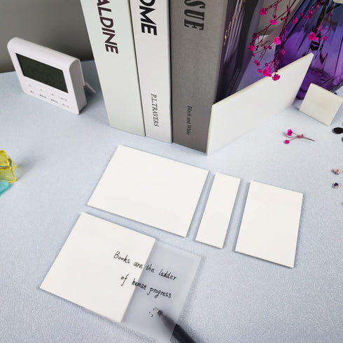 Transparent Sticky Notes 650 Sheets, Clear Sticky Notes, See Through Invisible Translucent Sticky Notes for School, Office 13 Packs, (1.5"x1.5", 3...