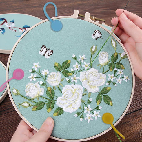 Magnetic Cloth Clip Color Magnetic Needle Protector Cross Stitch Embroidery Magnetic Needle Holder Used for Cross Stitch Embroidery, Needle Thread...