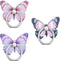 3PCS Phone Ring Holder, Butterfly Painted Pattern Metal Stand 360° Rotation Phone Finger Ring Stand, Cell Phone Finger Kickstand Grip Compatible w...