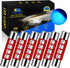 EverBright Blue 28MM Festoon Led for Car Visor Mirror Lights, 14V1CP 6641 6612F Led Festoon Bulb 12V Dome Light, 3030-4SMD, Pack of 6...