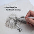 33 Pcs Blending Stumps and Tortillions Paper Art Blenders Drawing with Sandpaper Pencil Sharpener Extension Kneaded Eraser Rubbing Sponge for Stud...