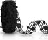 Shappy 20 Yards 28 mm Hollow Music Note Ribbon Cut Out Musical Grosgrain Ribbon Engraved Music Notation Craft Ribbons Music Decorative Ribbons Clo...