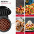 Holstein Housewares Personal/Mini Waffle Maker, Non-Stick Coating, Black - 4-inch Waffles in Minutes, Ideal for Breakfast, Brunch, Lunch or Snacks...