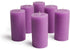 Mottled Pillar Candles by Bask - Set of 6-3" x 6" Dripless Unscented Candles in Purple for Home Decor, Relaxation & All Occasions...