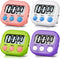 Timers 4 Pack Digital Kitchen Timer Magnetic Digital Timer with Big Display Loud Ring Cooking Timers for Kitchen Electronic Timer for Classroom, G...