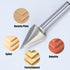 1PC Router Bits 45 Degree V Groove Bit 1/4 Inch Shank Cutting Tool 19/32 Inch Cutting Dia CNC V Bit for Woodworking Door Engraving...