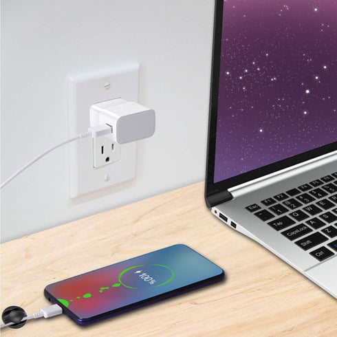 Adaptive Fast Charging Wall Android Cell Phone Tablet Charger Station Adapter Block Kit with 5Ft USB Type C Cable Compatible Samsung Galaxy S21 S2...